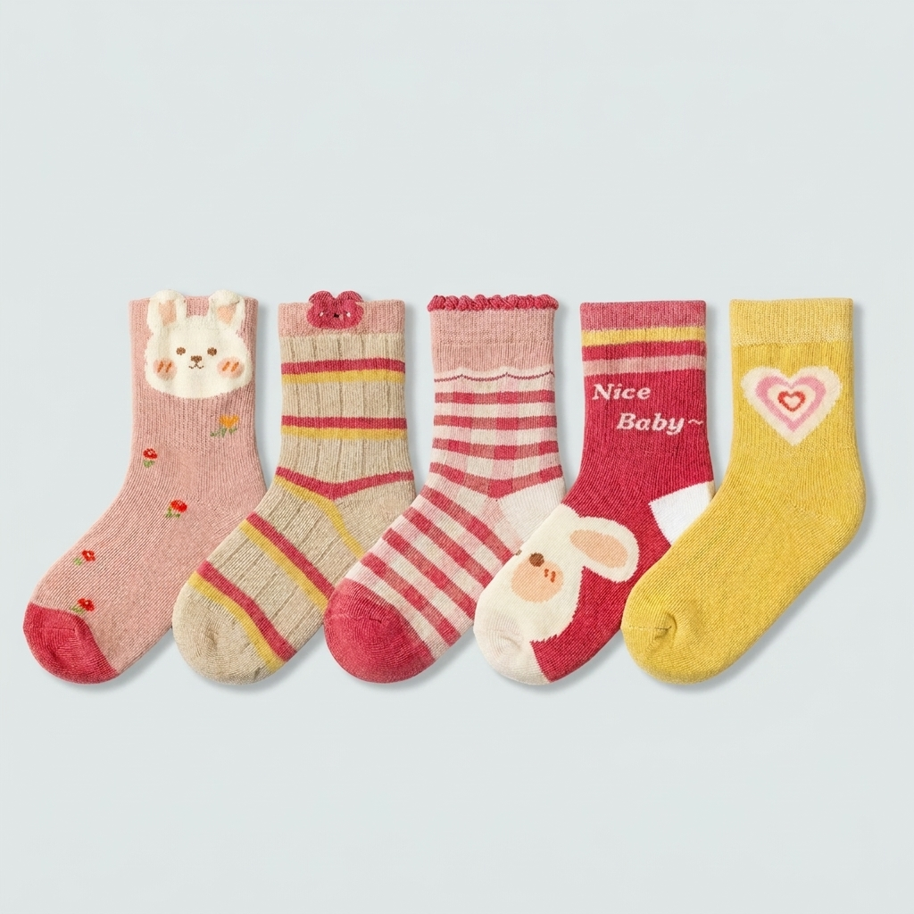 Socks Nº 07 · Strawberry Stripes