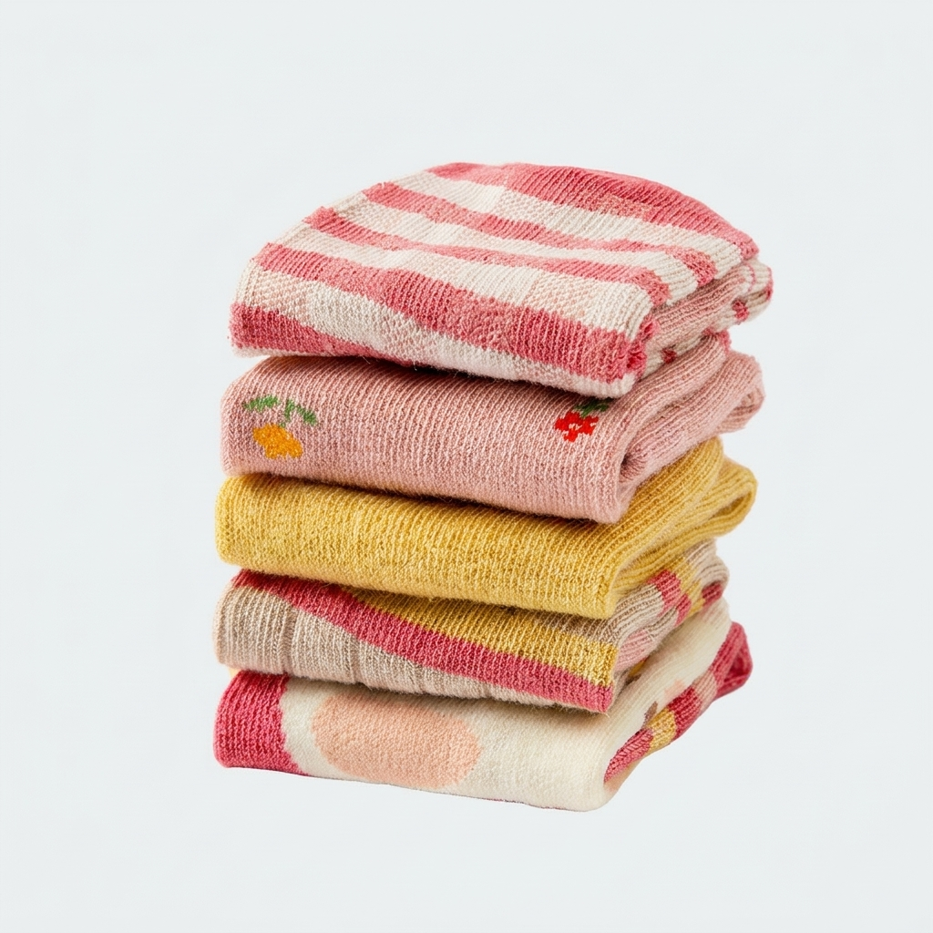 Socks Nº 07 · Strawberry Stripes