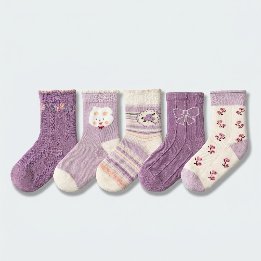 Socks Nº 09 · Lavender Lamb