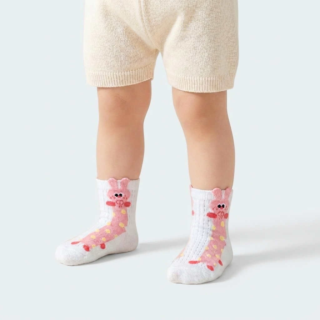 Socks Nº 13 · Pastel Bunnies